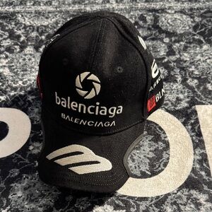 Balenciaga Black and White Logo Cap